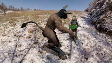 Картинка 3д+графика фантазия+ fantasy фон подарок взгляд девушка