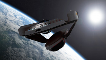 Картинка 3д+графика космические+корабли +звездолеты+ spaceships +starships галактики вселенная космический корабль полет