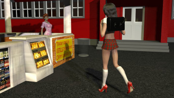 Картинка 3д+графика люди+ people фон взгляд девушка