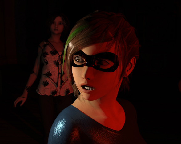 Обои картинки фото 3д графика, портрет , portraits, взгляд, фон, девушка