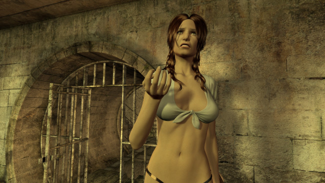 Обои картинки фото 3д графика, фантазия , fantasy, взгляд, фон, девушка