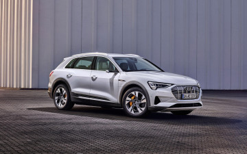 Картинка 2019+audi+e-tron+50+quattro автомобили audi 2019 года кроссоверы 4k e-tron 50 quattro немецкие