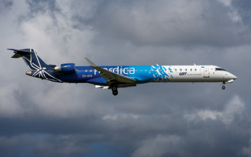 Картинка авиация пассажирские+самолёты bombardier crj900 lot пассажирский самолет авиалайнер польские авиалинии авиаперелеты