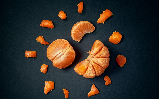 Обои картинки фото еда, цитрусы, мандарины