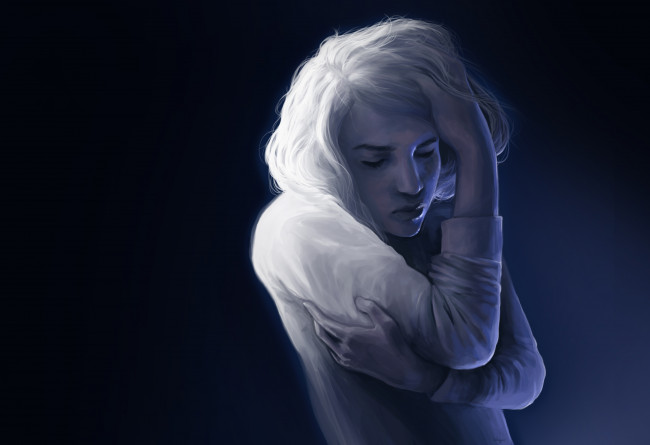 Обои картинки фото рисованное, люди, девушка, фон, поза