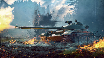 обоя world of tanks, видео игры, ссср, объект, 140, опытный, танк