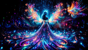 Картинка фэнтези ангелы девушка крылья ангел свет