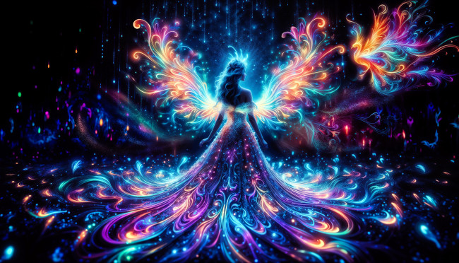 Обои картинки фото фэнтези, ангелы, девушка, крылья, ангел, свет