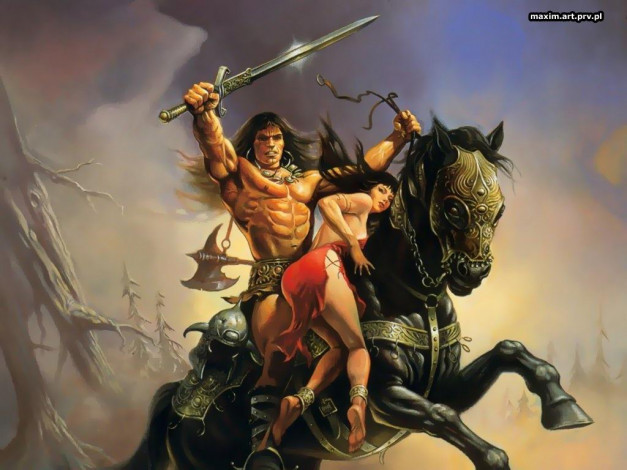 Обои картинки фото фэнтези, всадники, наездники
