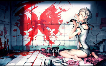 Картинка аниме weapon blood technology