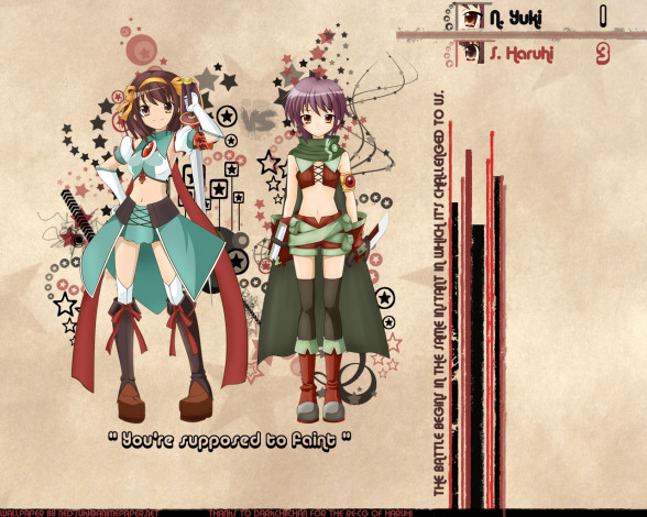 Обои картинки фото аниме, the, melancholy, of, haruhi, suzumiya