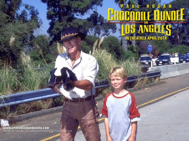 Обои картинки фото crocodile, dundee, in, los, angeles, кино, фильмы