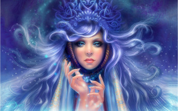 Картинка lady winter фэнтези девушки