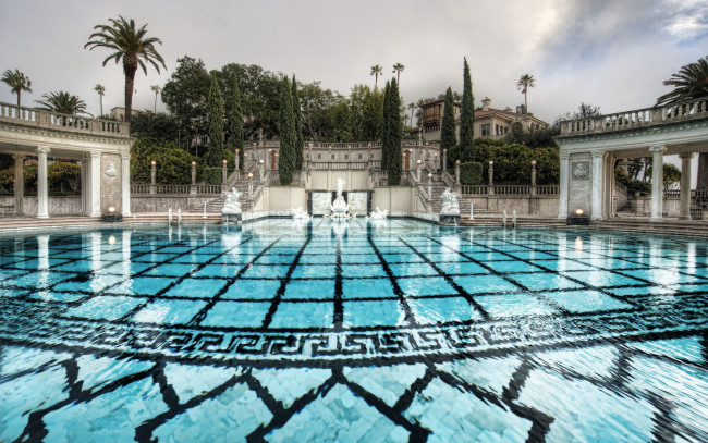 Обои картинки фото hearst, castle, california, города, дворцы, замки, крепости