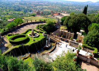 Картинка озеро гарда города пейзажи фонтан скульптура италия