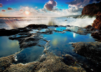 Картинка природа побережье море прибой