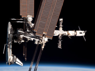 Картинка космос космические корабли станции станция мир