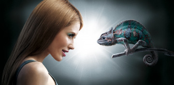 Картинка -Unsort+Креатив девушки unsort креатив хамелеон