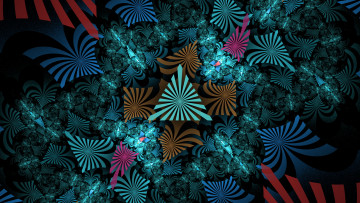 Картинка 3д графика fractal фракталы фон узор цвета