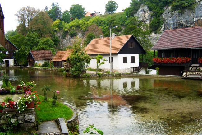 Обои картинки фото хорватия, rastoke, города, улицы, площади, набережные