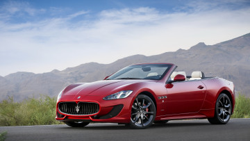 Картинка 2012 maserati grancabrio sport автомобили спорт