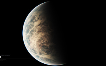 Картинка космос луна планета