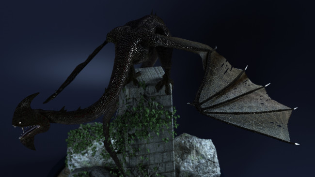 Обои картинки фото 3д, графика, creatures, существа, дракон