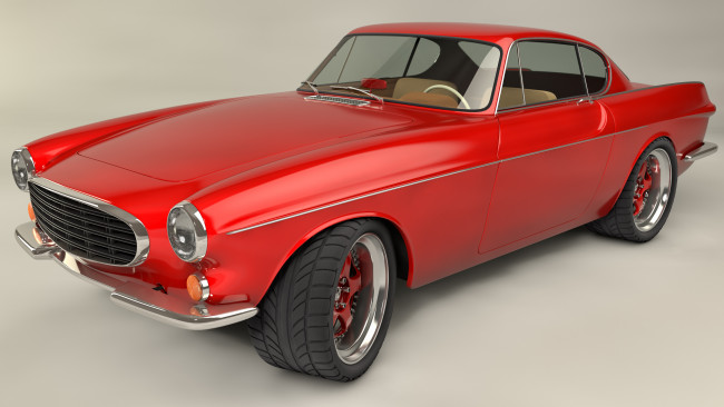 Обои картинки фото автомобили, 3д, volvo