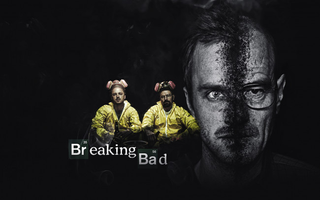 Обои картинки фото breaking, bad, кино, фильмы, heisenberg, во, все, тяжкие, jesse, pinkman, bryan, cranston, walter, white