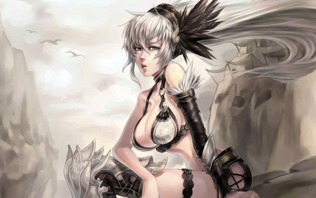 Обои картинки фото odin, sphere, аниме, взгляд