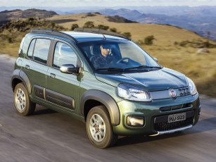 обоя автомобили, fiat, 2014г, way, uno