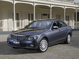 Картинка автомобили mercedes-benz au-spec cdi c 220 темный w204