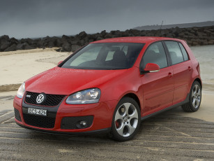 Картинка автомобили volkswagen gti golf type 1k au-spec 5-door красный