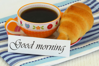 Картинка еда кофе +кофейные+зёрна булочка