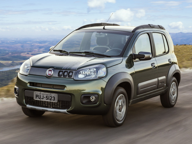 Обои картинки фото автомобили, fiat, 2014г, way, uno