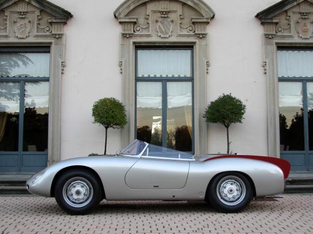 Обои картинки фото автомобили, porsche, speedster, carrera, 356a, серый, 2013г