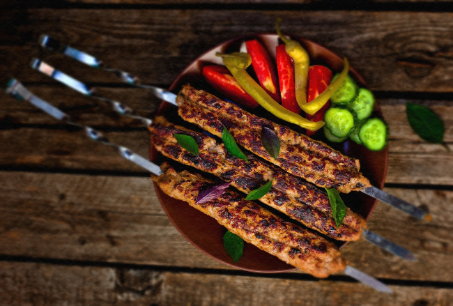 Обои картинки фото еда, шашлык,  барбекю, кебаб