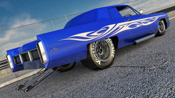 Картинка автомобили 3д cadillac 1965г