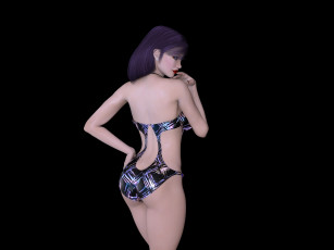 Картинка 3д+графика люди+ people фон девушка взгляд