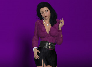 Картинка 3д+графика люди+ people фон взгляд девушка