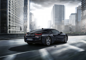 Картинка автомобили bmw i8 protonic dark silver edition i12 2016г