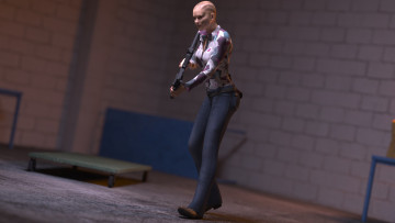 Картинка 3д+графика фантазия+ fantasy оружие фон взгляд девушка