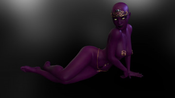 Картинка 3д+графика существа+ creatures взгляд фон девушка