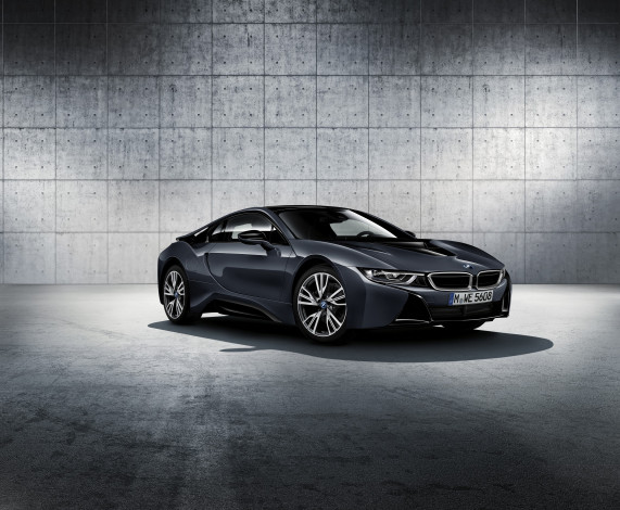 Обои картинки фото автомобили, bmw, i8, protonic, dark, silver, edition, i12, 2016г
