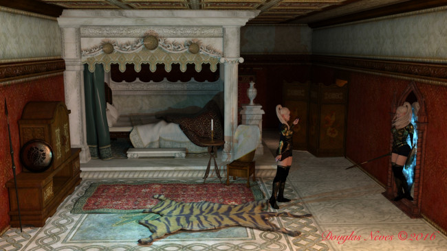 Обои картинки фото 3д графика, фантазия , fantasy, фон, взгляд, девушки