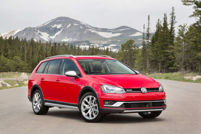 Обои картинки фото автомобили, volkswagen, 2017г, golf, alltrack, north, america