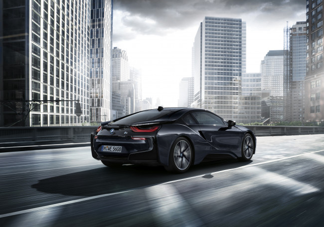 Обои картинки фото автомобили, bmw, i8, protonic, dark, silver, edition, i12, 2016г