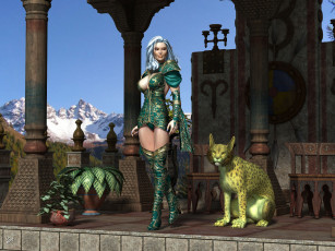 Картинка 3д+графика эльфы+ elves эльфийка взгляд фон