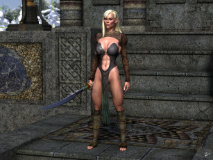 Картинка 3д+графика эльфы+ elves эльфийка взгляд фон