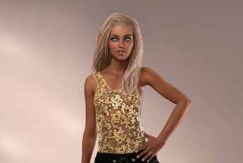 Картинка 3д+графика люди+ people фон взгляд девушка